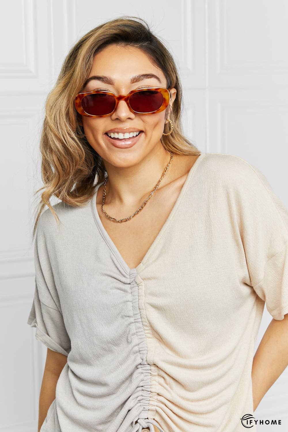 Oval Full Rim Sunglasses | IFYHOME