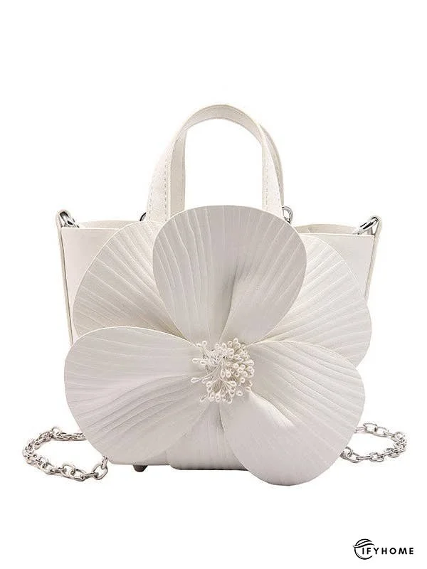 Flower Shape Pleated Split-Joint Bags Crossbody Bags Handbags Tote Bags | IFYHOME