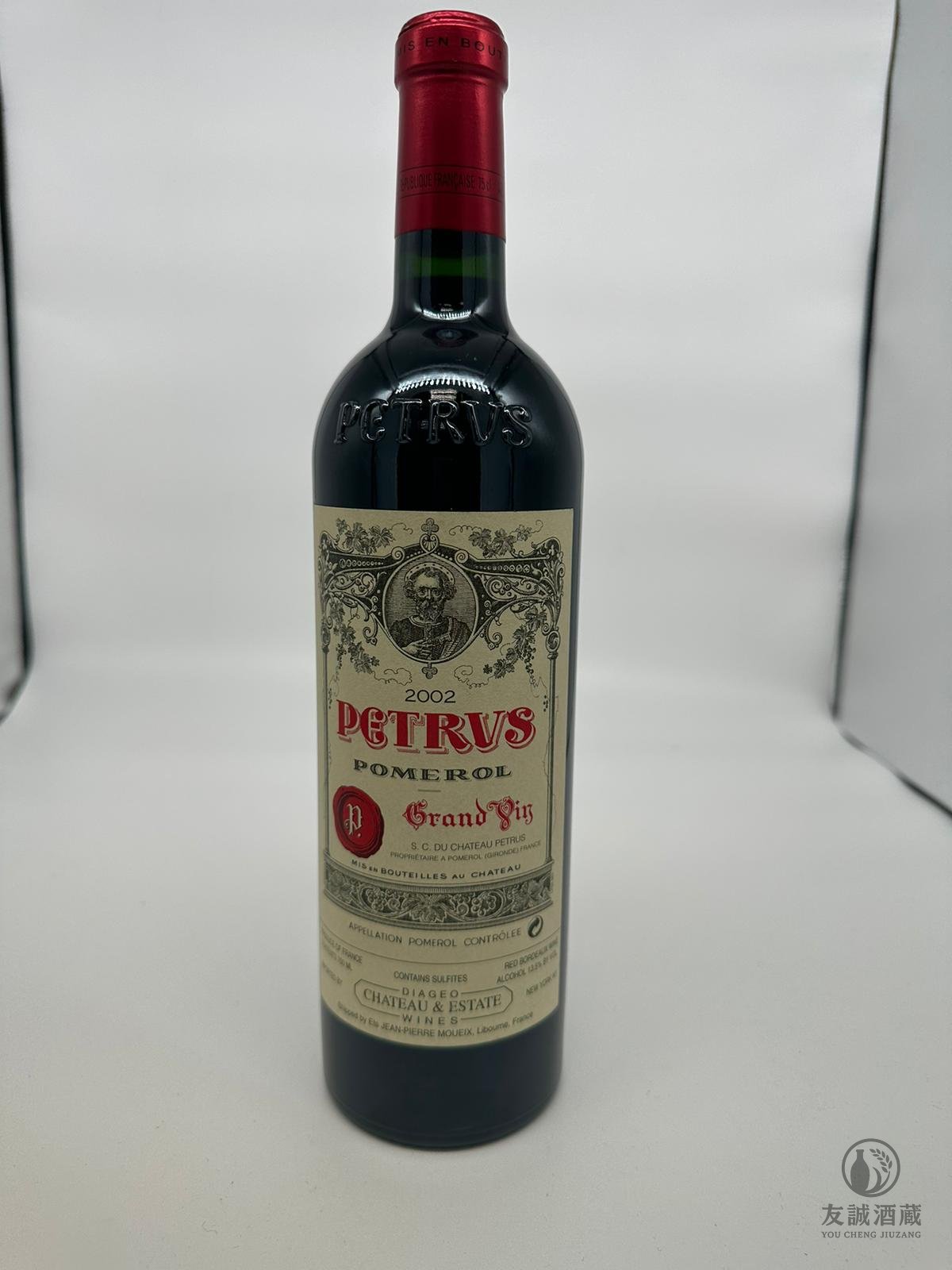 【A10802】柏圖斯 P&eacute;trus 2002｜經典年份｜酒頸帽瑕疵｜圓夢價 友誠酒藏