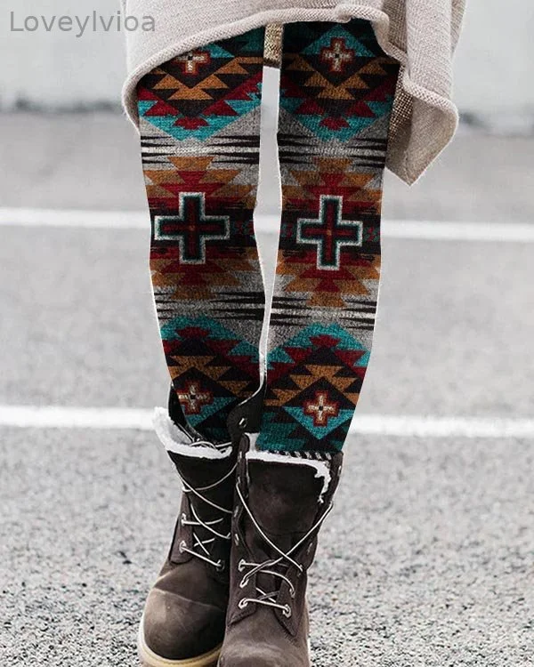 Ethnic Stretch Leggings