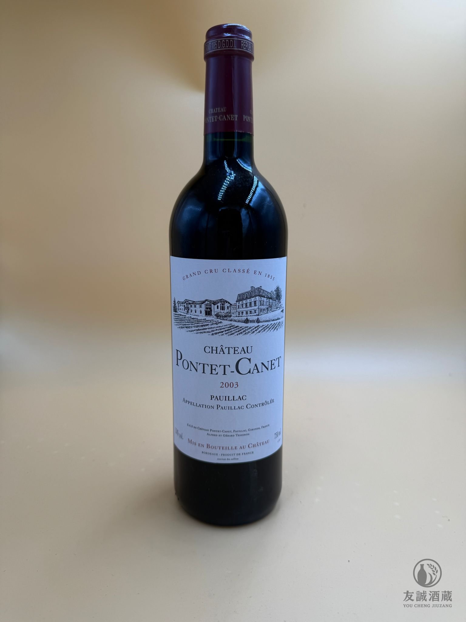 【0189】龐特卡內 Pontet-Canet 2003｜炎夏煉成的滿分奇蹟｜完美品相｜典藏價 友誠酒藏
