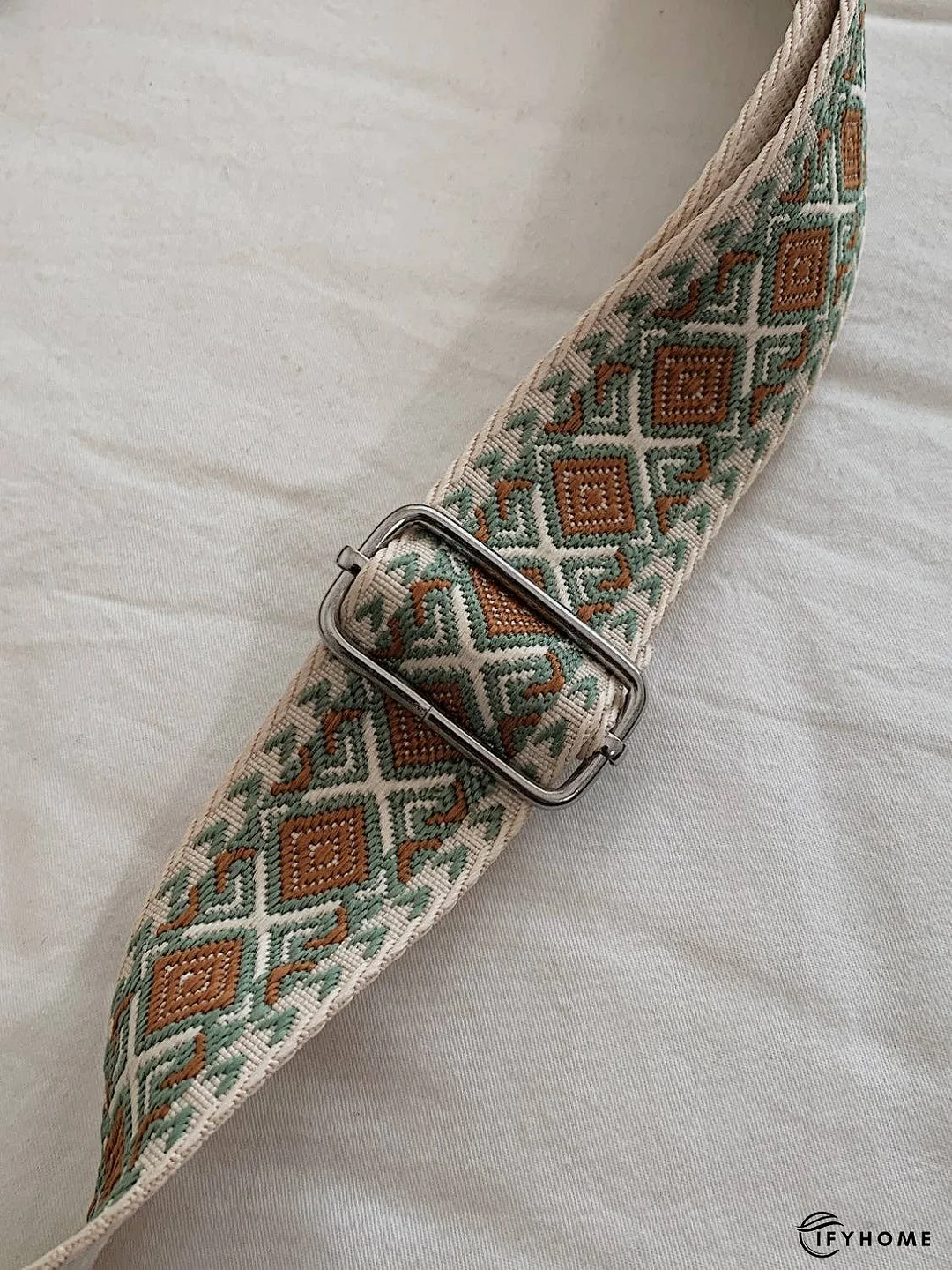 PU Leather Geometric Pattern Strap Shoulder Bag | IFYHOME