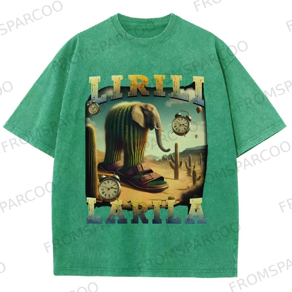 Unisex Fit LIRILI LARILA Washed T-Shirt