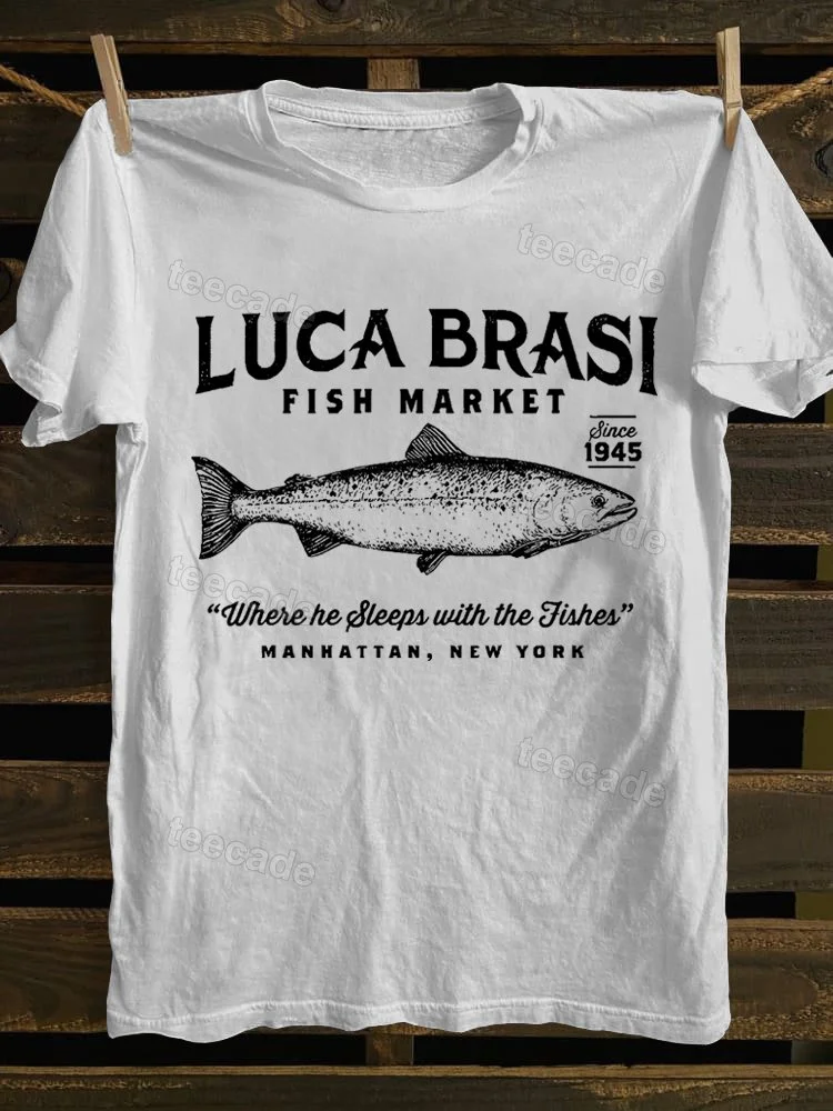 Teecade Teecade Luca Brasi Fish Market Manhattan New York T-shirt