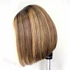 Straight Bob Wig Lace Wig Highlights Wig