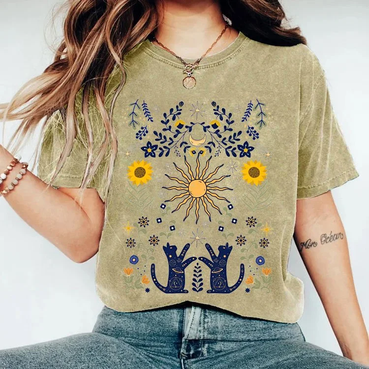 Eagerlys Sun And Moon T-shirt Eagerlys