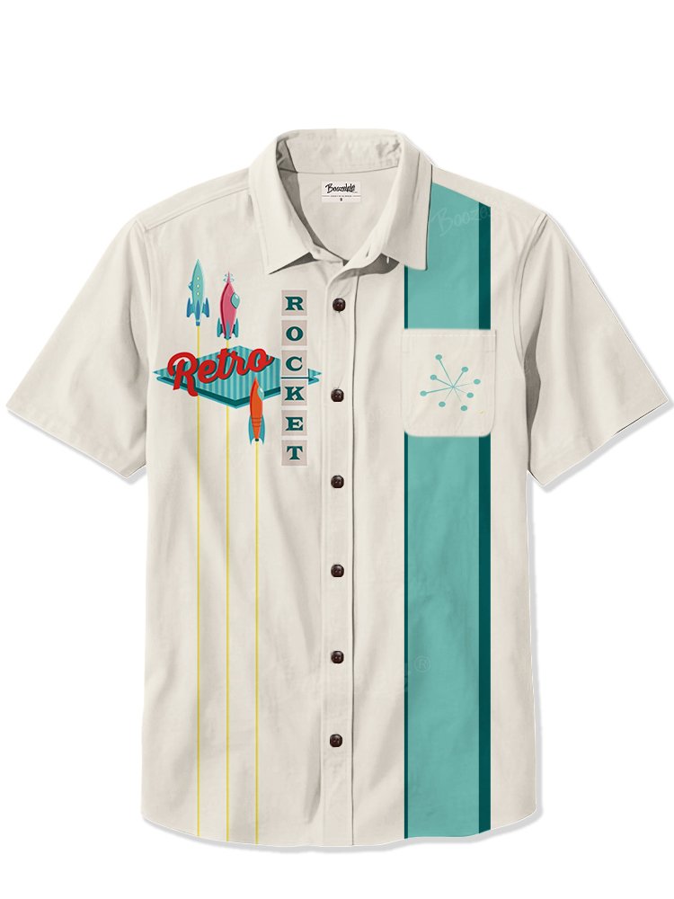 Retro Rocket - 100% Cotton Shirt