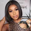 Brazilian Black Straight Hair BOB Wigs Lady Wig