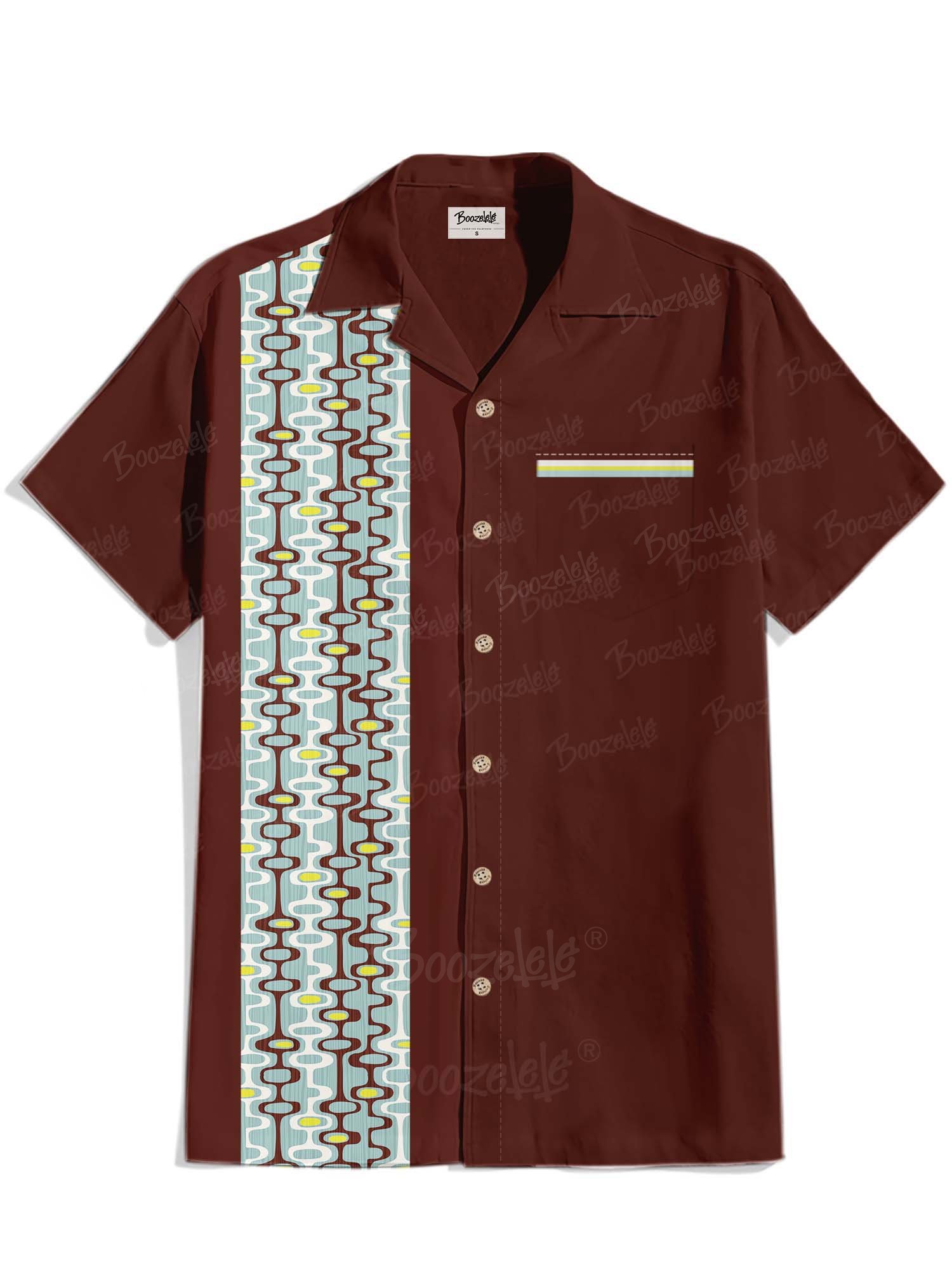 1950&lsquo;S Vintage Atomic - 100% Cotton Cuban Collar Shirt