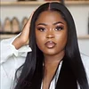 Hot Sale Black Glueless Straight Hair For Women Natural Wig