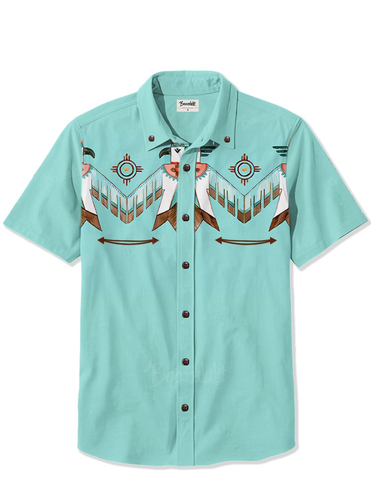 Indian Thunderbird Cowboy - 100% Cotton Shirt