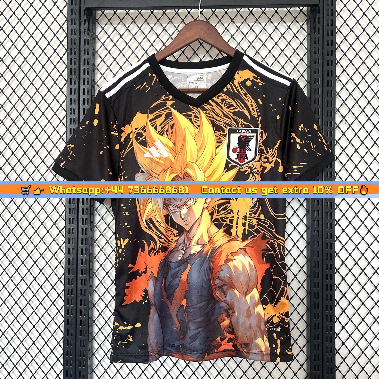 Japan 25-26 Half-length Of Blond Son Goku Special Edition Jersey - Fans Version