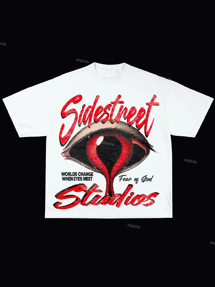 Sopula Vintage Fear Of God Graphic Cotton T-Shirt