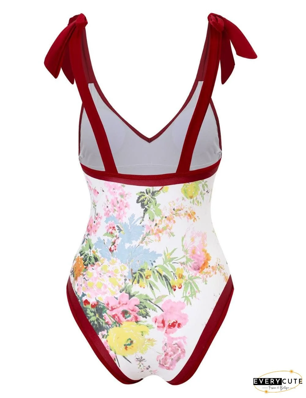 Ladies Strape Shoulder Print One Piece Swimwear SKSW40080T