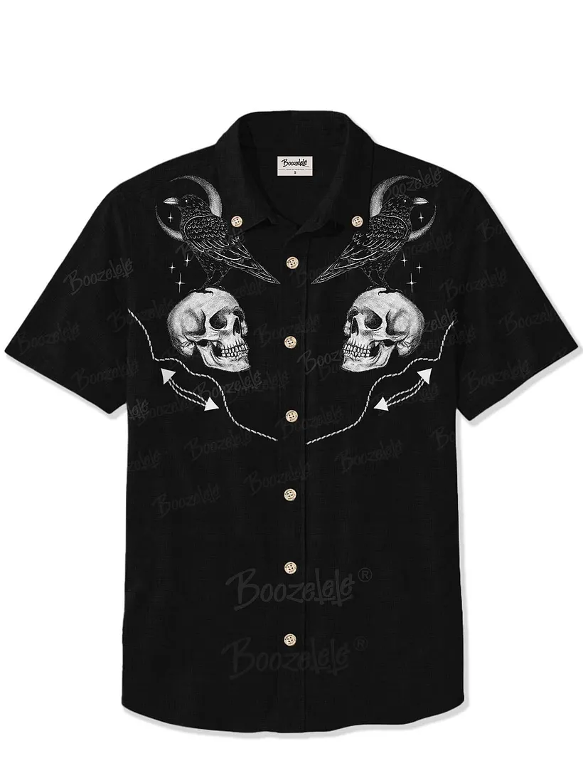Embroidery】【Mystic Heart X Boozelele】Crow With Moon Printed