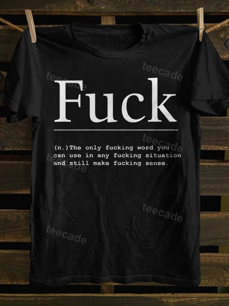 Teecade Teecade Only Fucking Work T-shirt