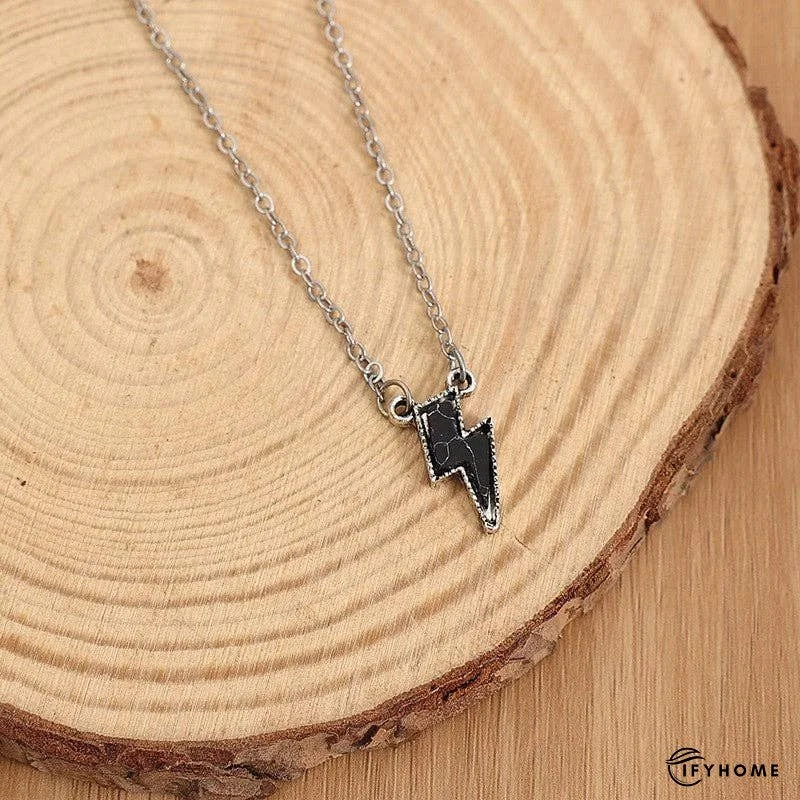 Retro Lightning-Shaped Turquoise Collar Necklace | IFYHOME