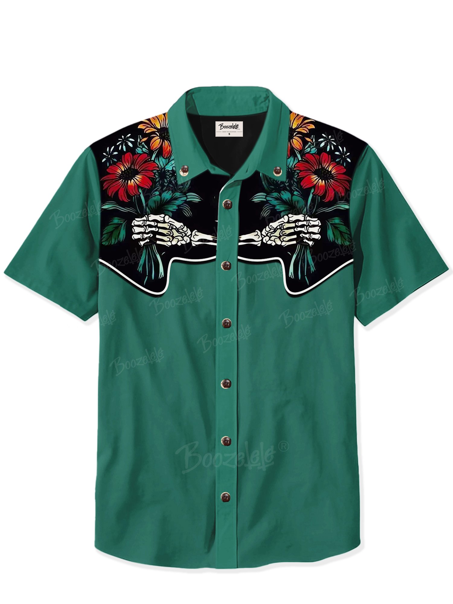 Western Vintage Flower - 100% Cotton Shirt