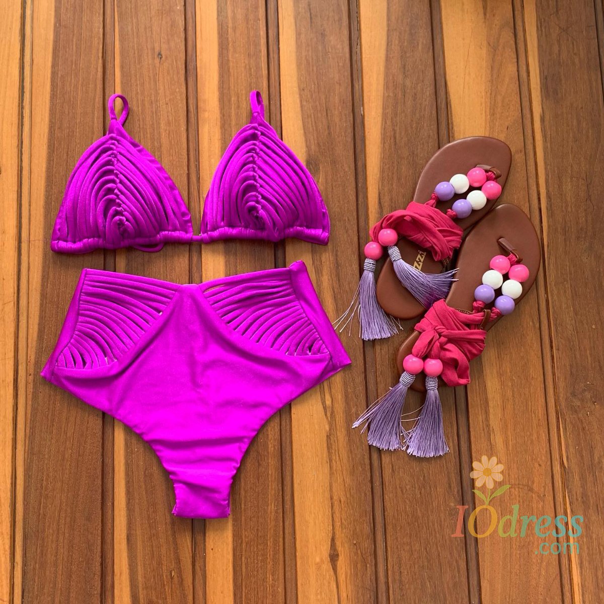 IO Dress 2025 Sexy Swimwear Push Up One Piece Swimsuit Floral Print Swimwear Women Ruffle Solid Swimsuit Deep-V Bathing Suit Beachwear