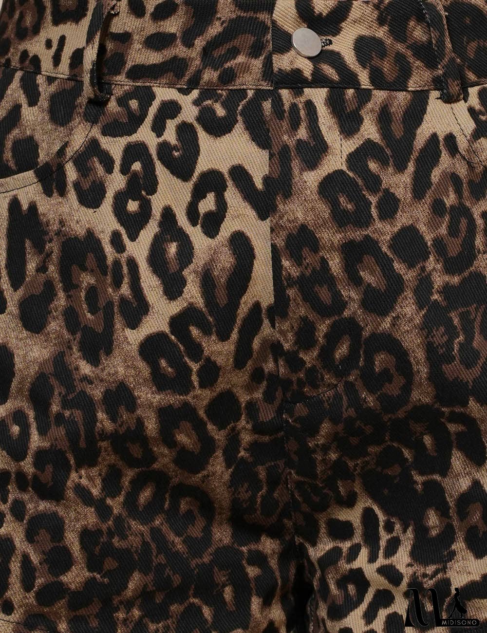 Ladies Everyday Leopard Denim Shorts SKS50102