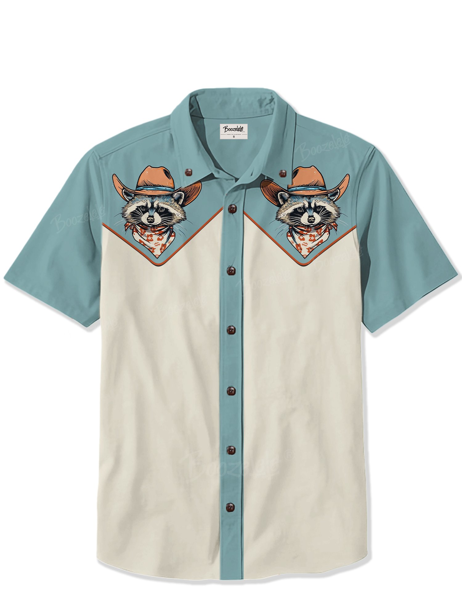 Raccoon Cowboy - 100% Cotton Shirt