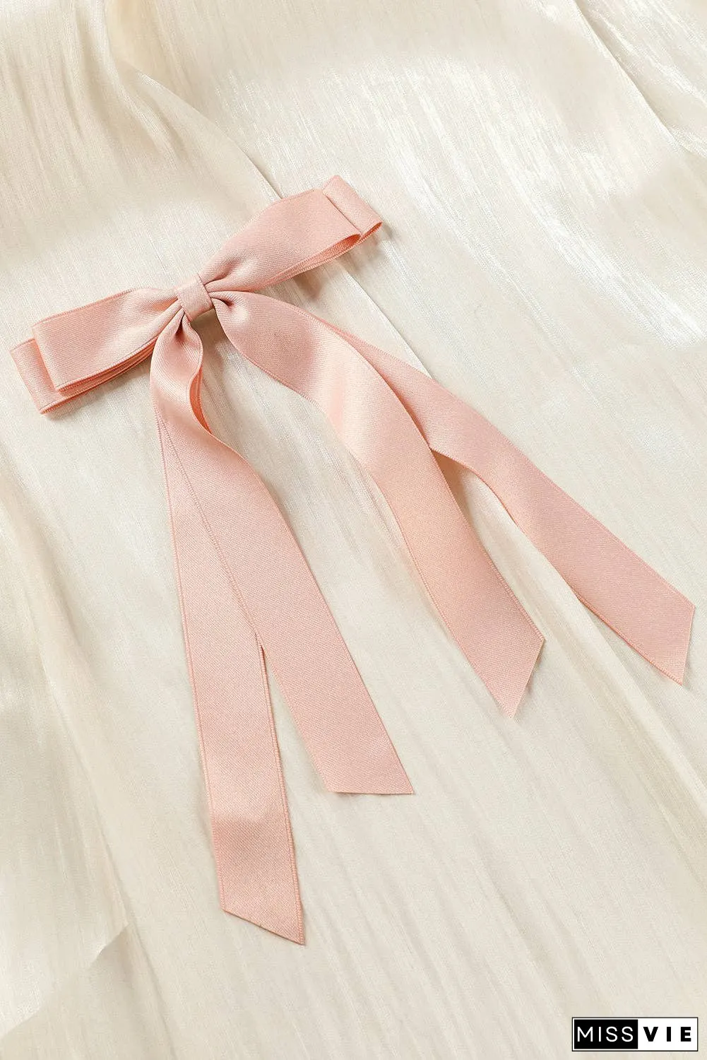 Black Elegant Terylene Double Bow Hair Clip