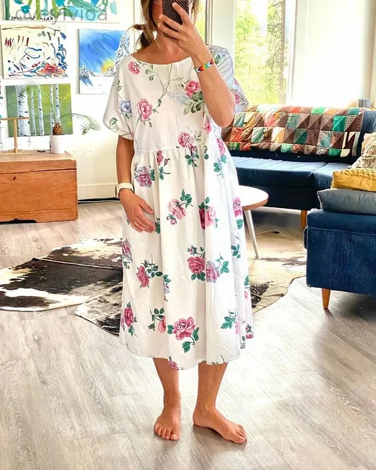 Women's Casual Resort Style Flowing Dress