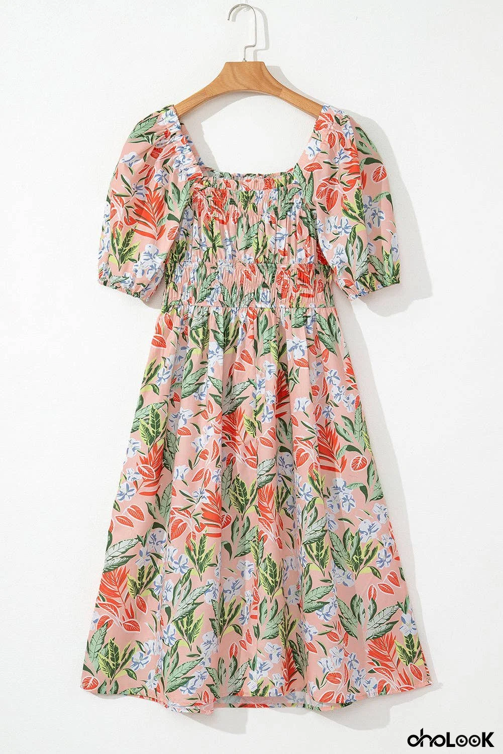 Floral Smocked Spring Maxi Dress