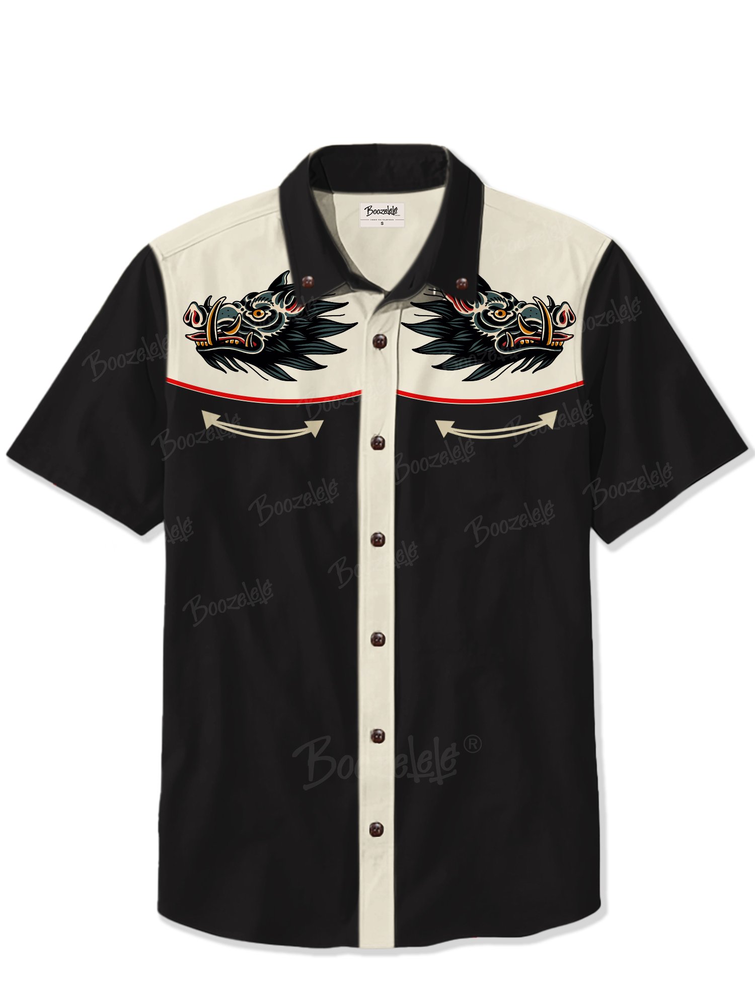 Vintage Boar Tattoo - 100% Cotton Shirt