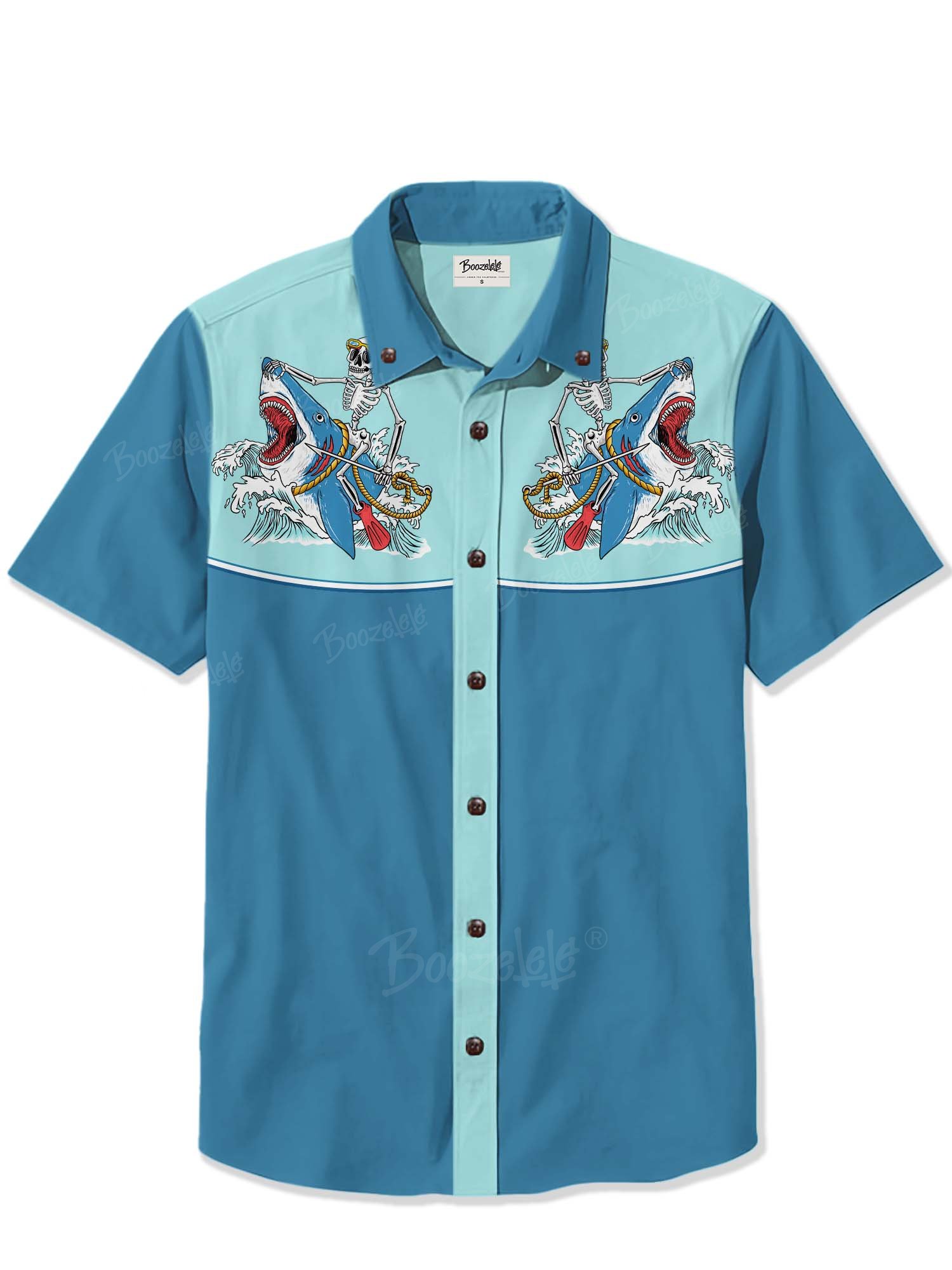 【Nyawart Design X Boozelele】Hunting And Attack Brave In Sea - 100% Cotton Shirt