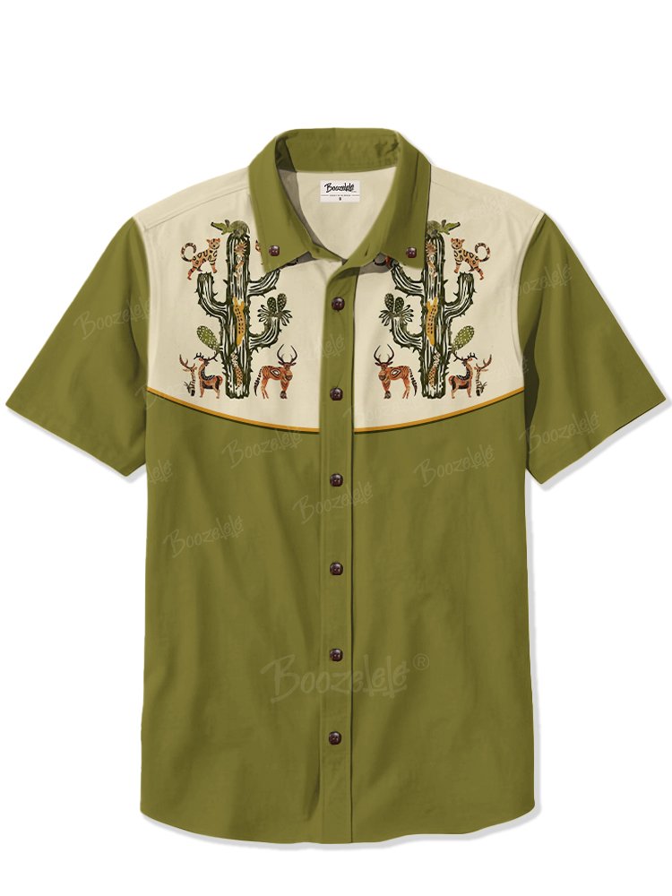 Western Animal Cactus - 100% Cotton Shirt