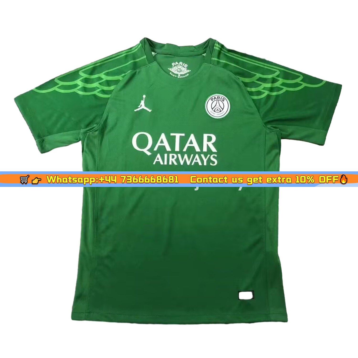 Paris Saint-Germain PSG 24-25 Goalkeeper 5 Green Jersey - Fans Version