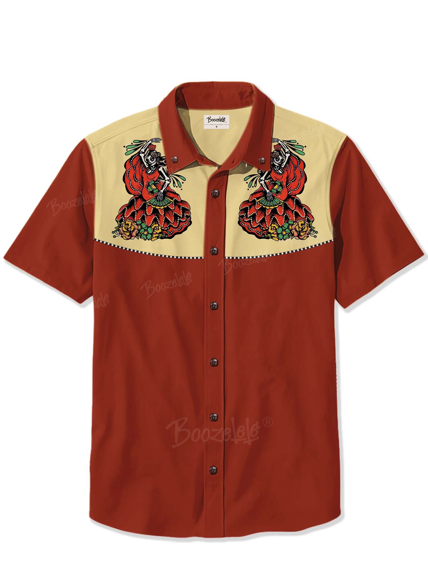 Day Of The Dead Dancing - 100% Cotton Shirt