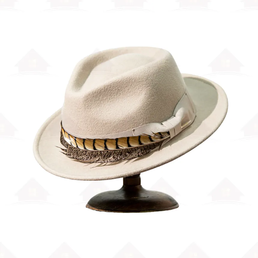 Home Prefer Unisex Fedora &ndash; Stylish Wide Brim Felt Panama Dress Hat