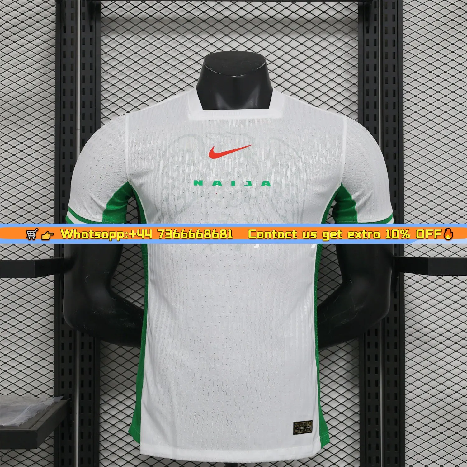 Nigeria 24-25 Home White Jersey - Player Version