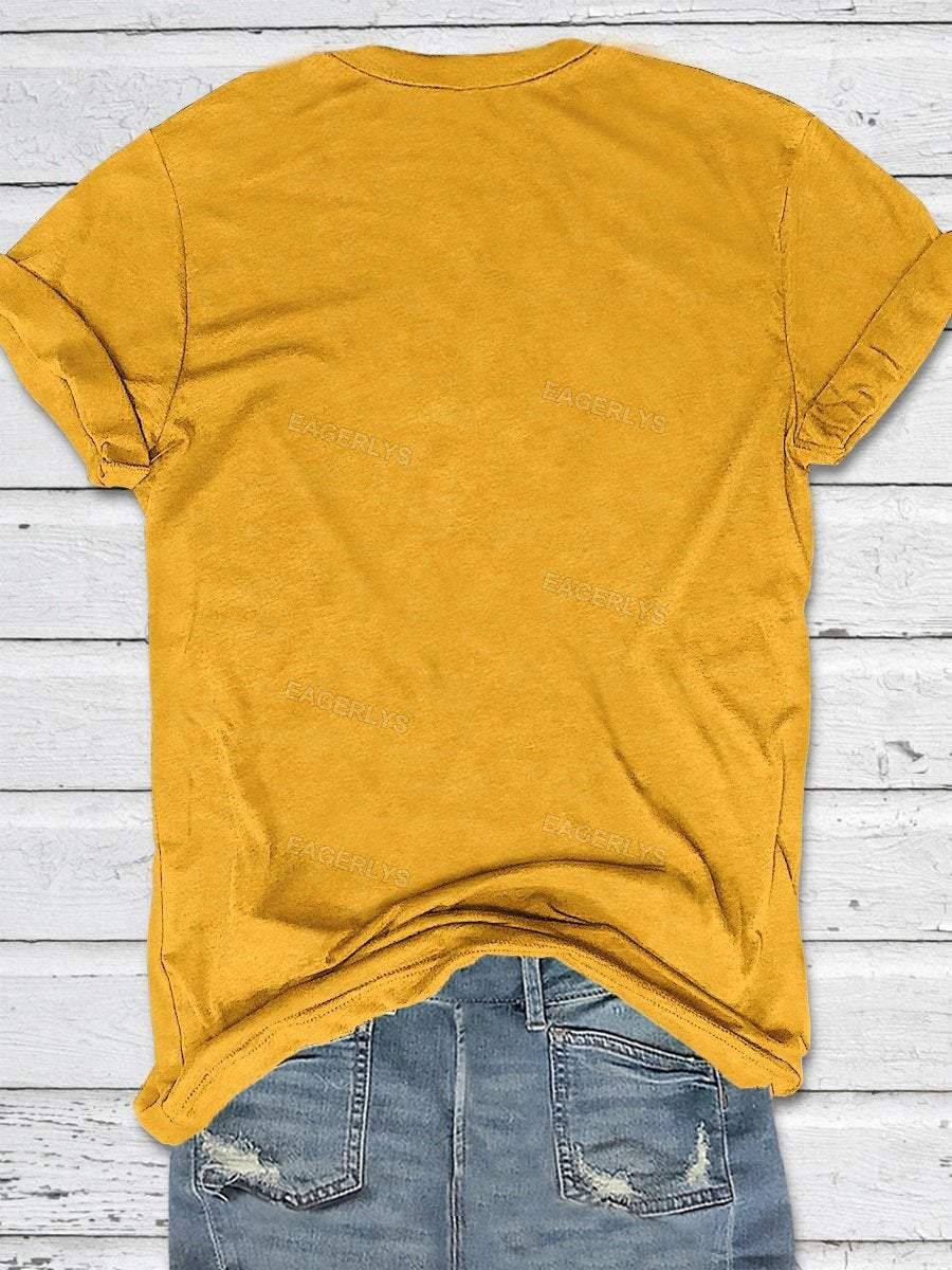 Eagerlys Wander More Camper Print Short Sleeve T-shirt Eagerlys