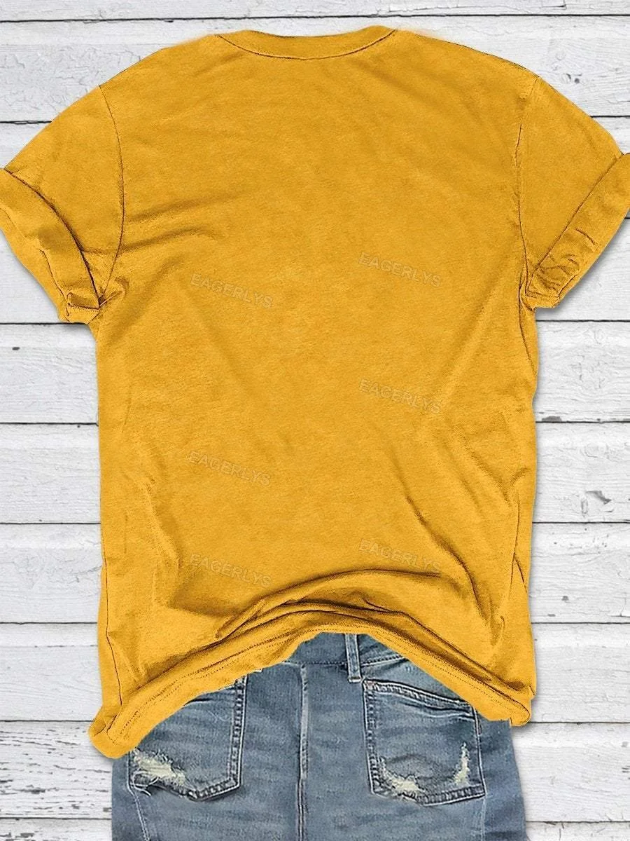 Eagerlys Wander More Camper Print Short Sleeve T-shirt Eagerlys