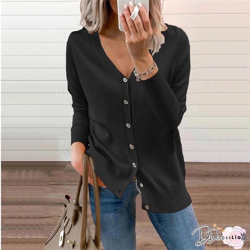 Women's Elegant Long Sleeve Cardigan Sweater - Vibrant Yellow & White Collar, Medium Stretch Blazer Jacket for Spring/Fall Casual to Semi-Formal Outfits, Office Cardigan For Women, Ladies Cardigans With Pockets, Slim Fit Cardigan For Women