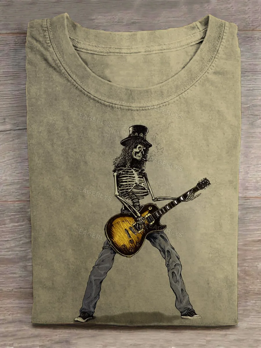 Eagerlys Female Skeleton Guitar Player-1 T-shirt Eagerlys