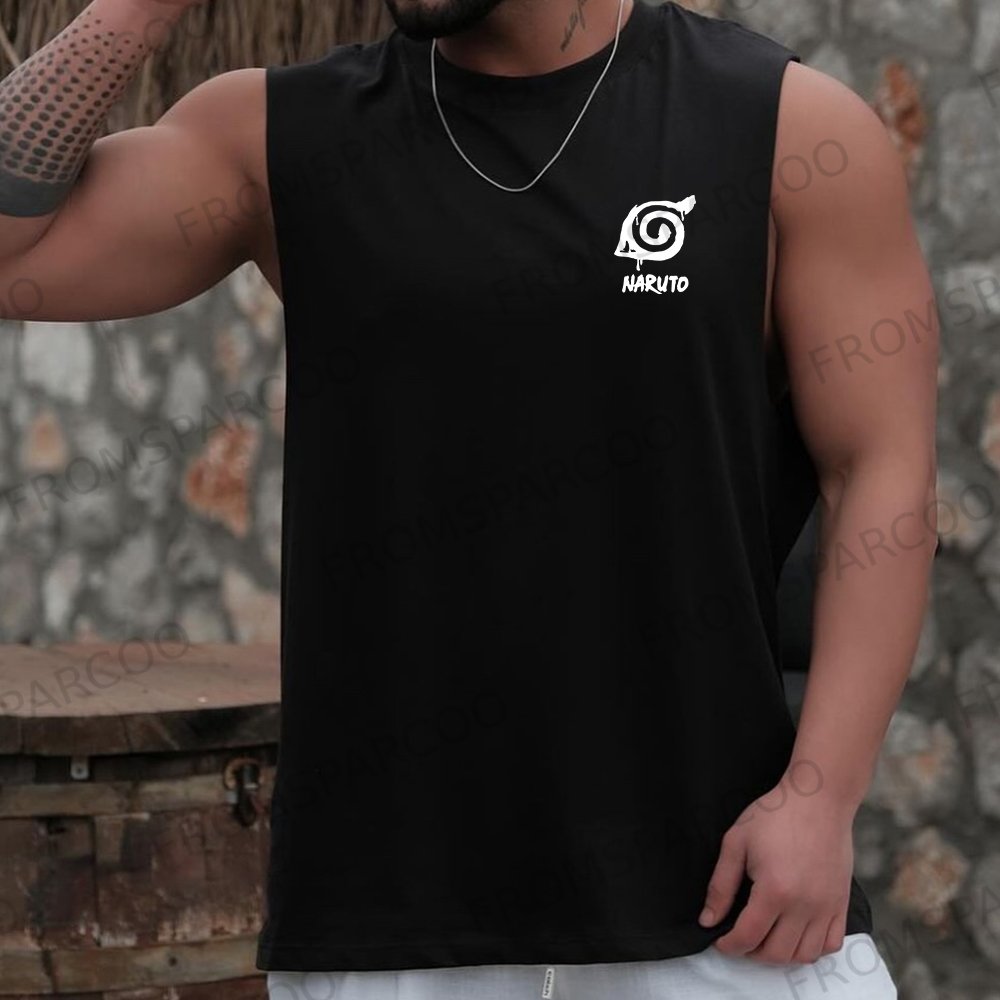 Casual Loose Ninja Anime Printed Fitness Tank Top