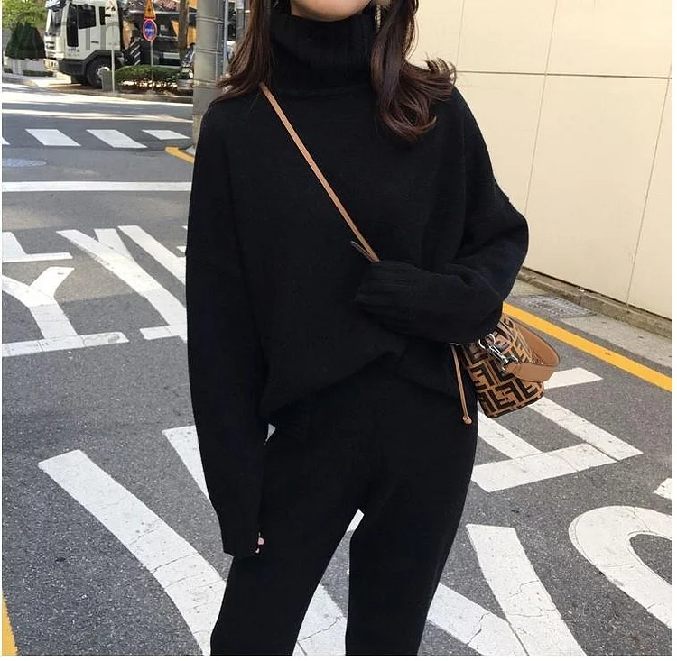 2020 Winter Side Split  two-piece set