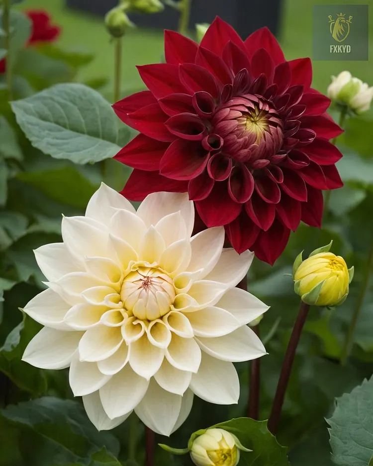 💐Graines de dahlias doubles arc-en-ciel
