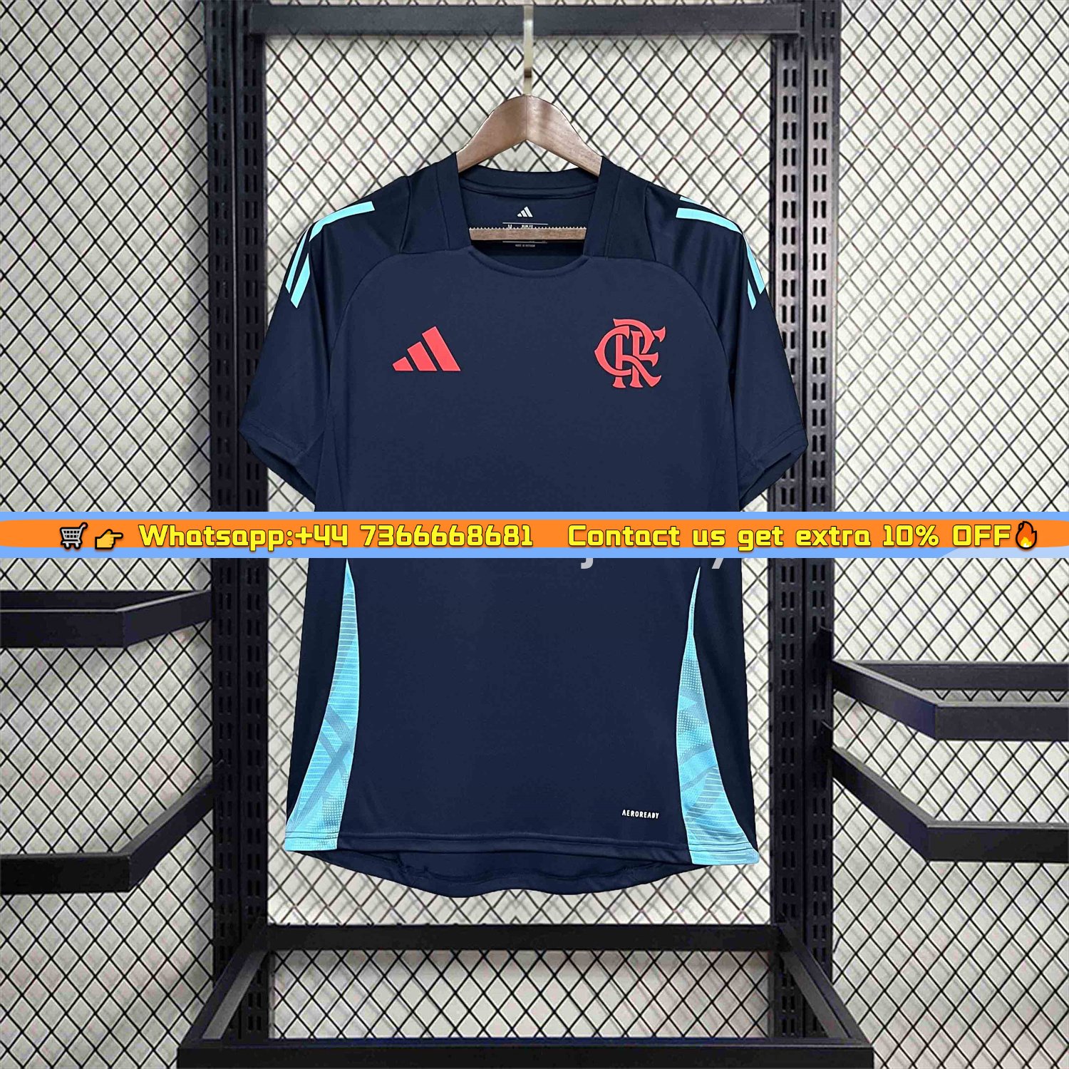 Flamengo 25-26 Deep Blue Training Jersey - Fans Version