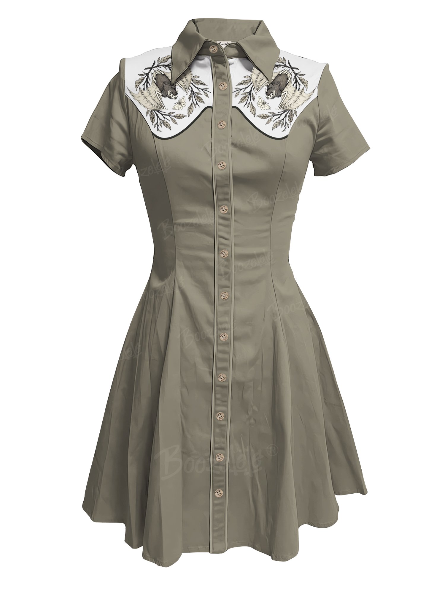 Flower Bat- 100% Cotton Dress
