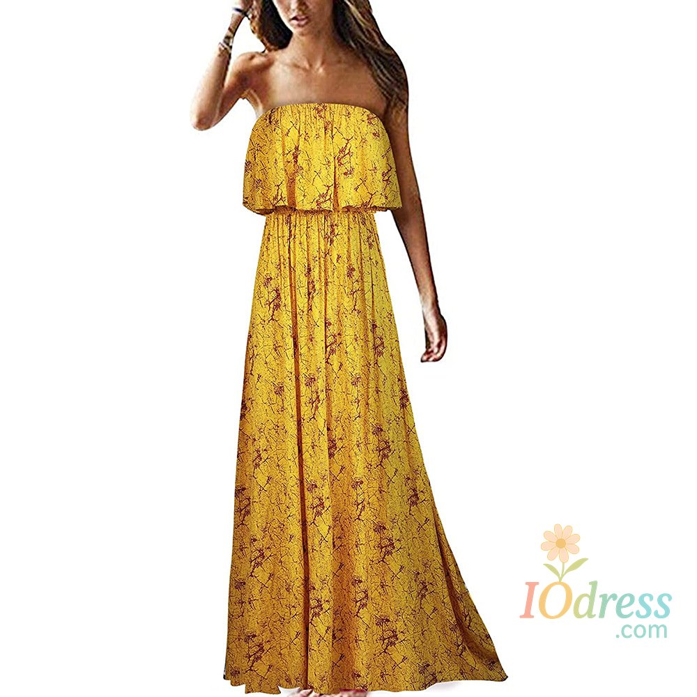 IO Dress 2024 Europe and the United States spring and summer new women's dress print sleeveless chest holiday beach dress women IO Dress