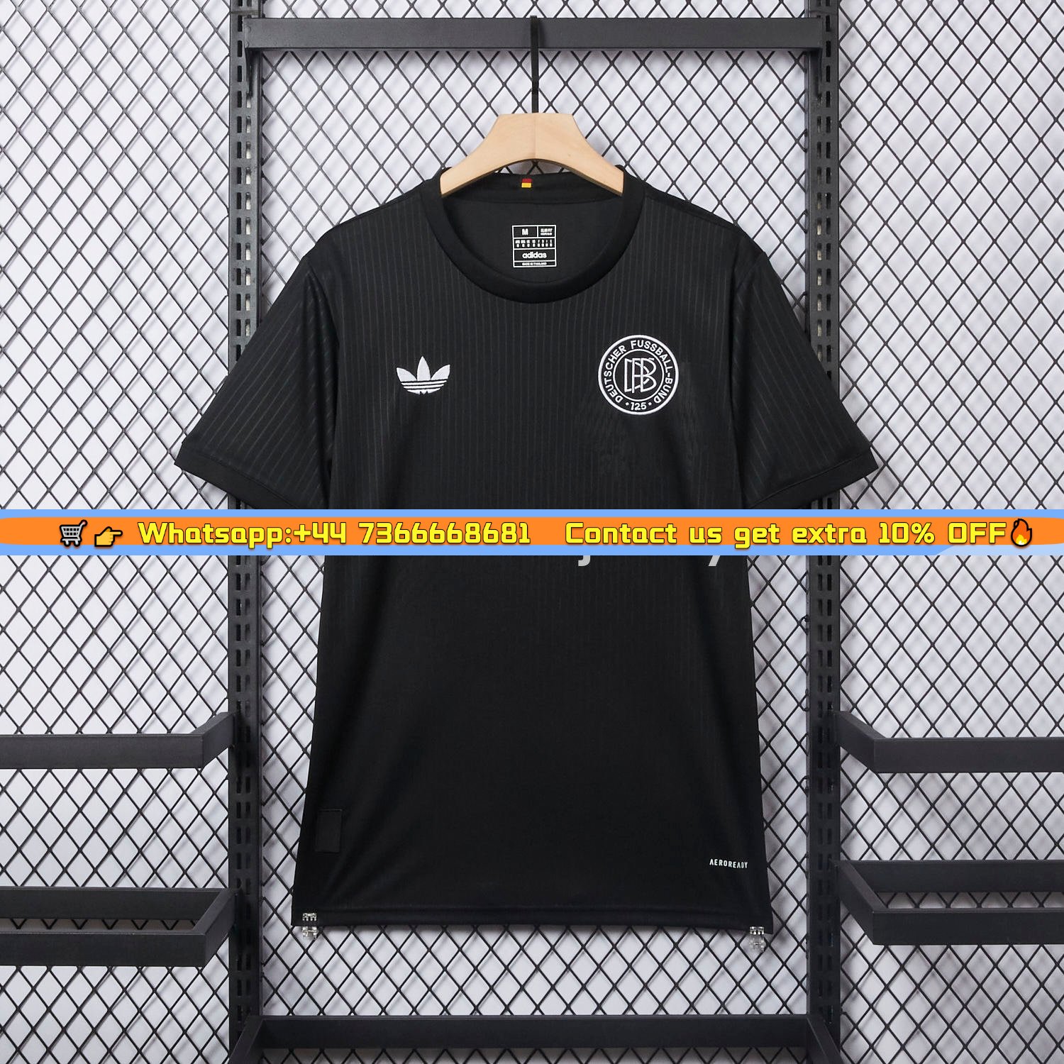 Germany 2025 Black 125-Year Anniversary Commemorative Edition Jersey - Fans Version
