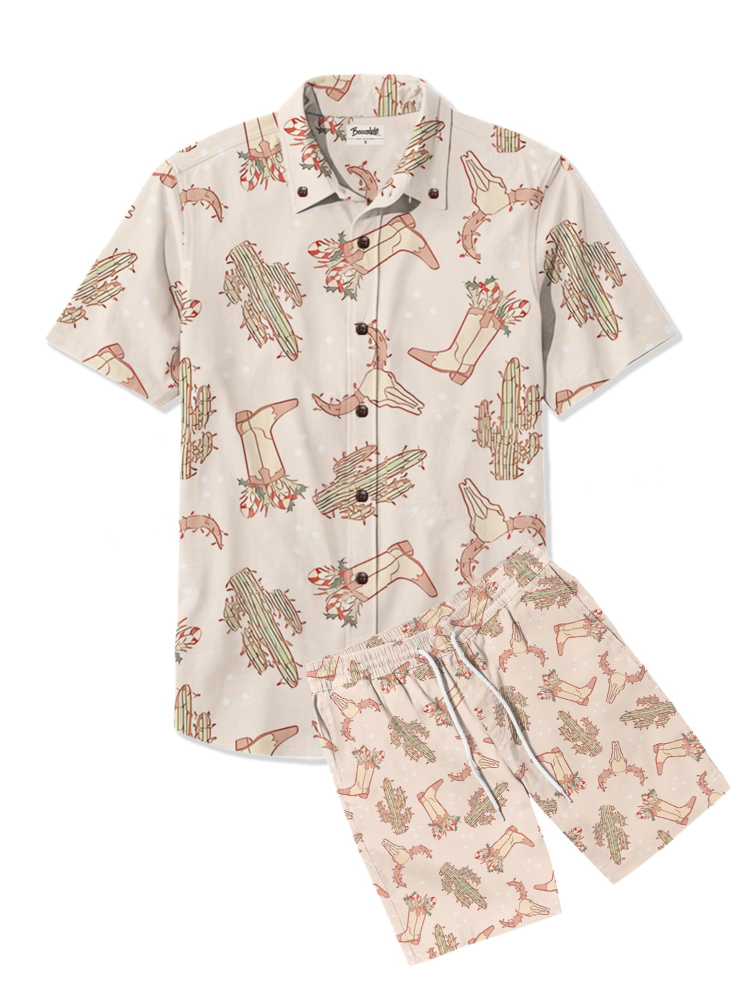 Cactus and cowboy boots - 100% Cotton Suit