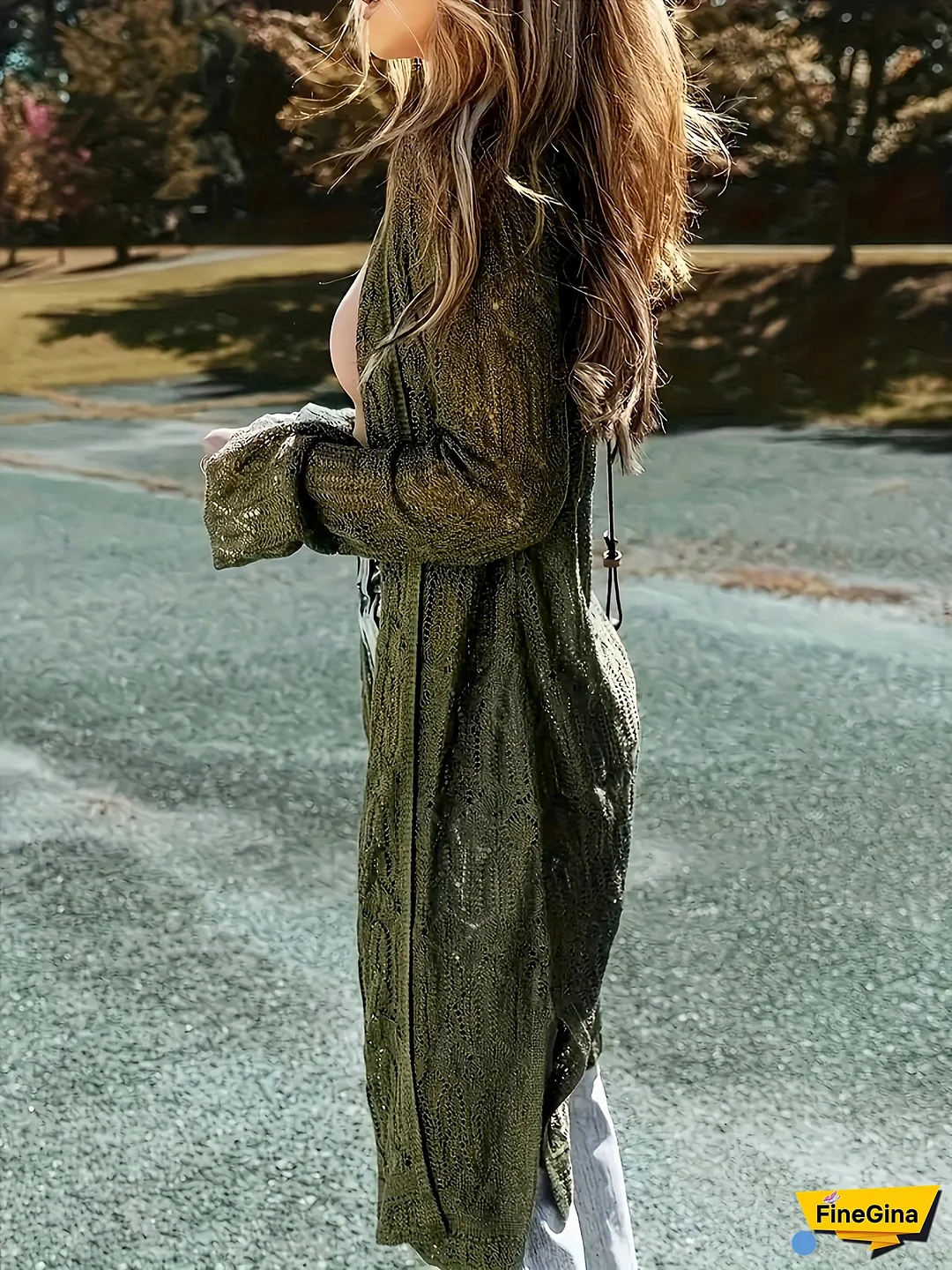 [Lightweight Cardigan] Lightweight V-Neck Women's Long Sleeve Cardigan | Versatile Style | Medium Stretch Fabric with Cut-Out Details, Perfect for Spring/Summer Vacations & Casual Wear