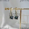 La la la Square Crystal Circle Earrings 我是供应商 James Yang