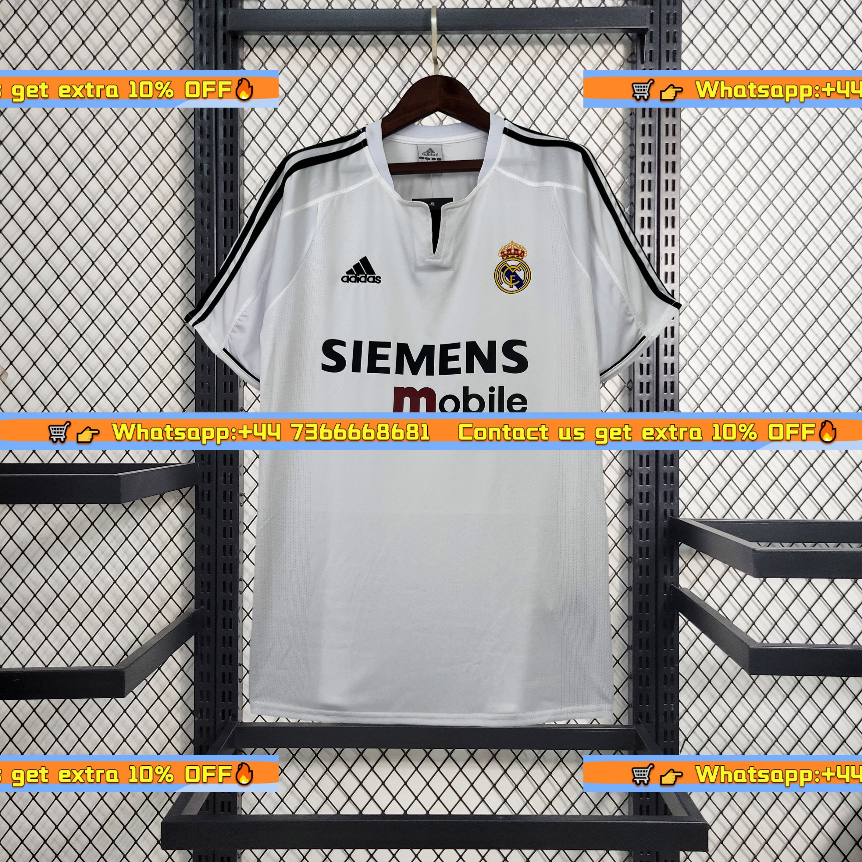 Retro Real Madrid 03-04 Home Stadium Jersey